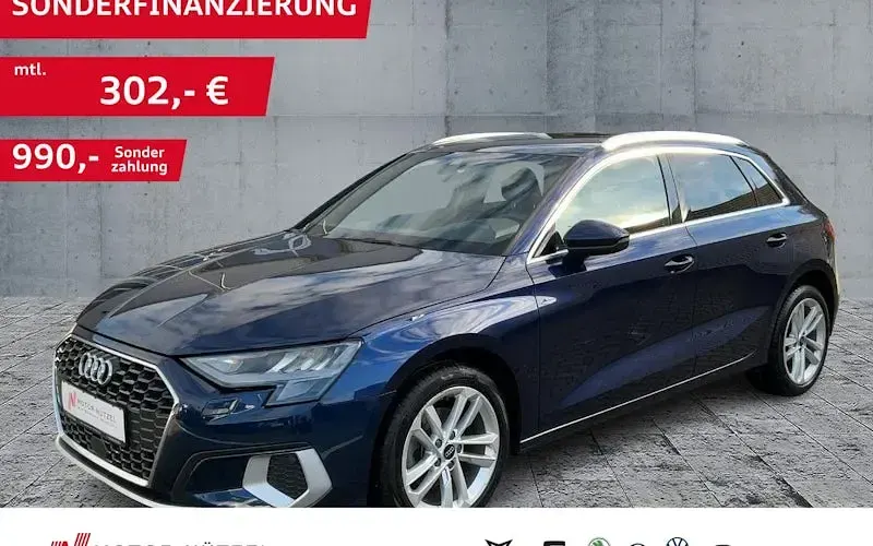 Second-hand Audi A3 Advanced 116 CP (85 kW) 2022 Albastru Berlinǎ