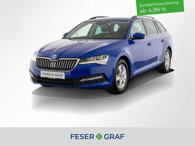 Energyblau Gebraucht 2021 Skoda Superb Ambition Kombi | 21.880 € (Superpreis) - Bild 1/4