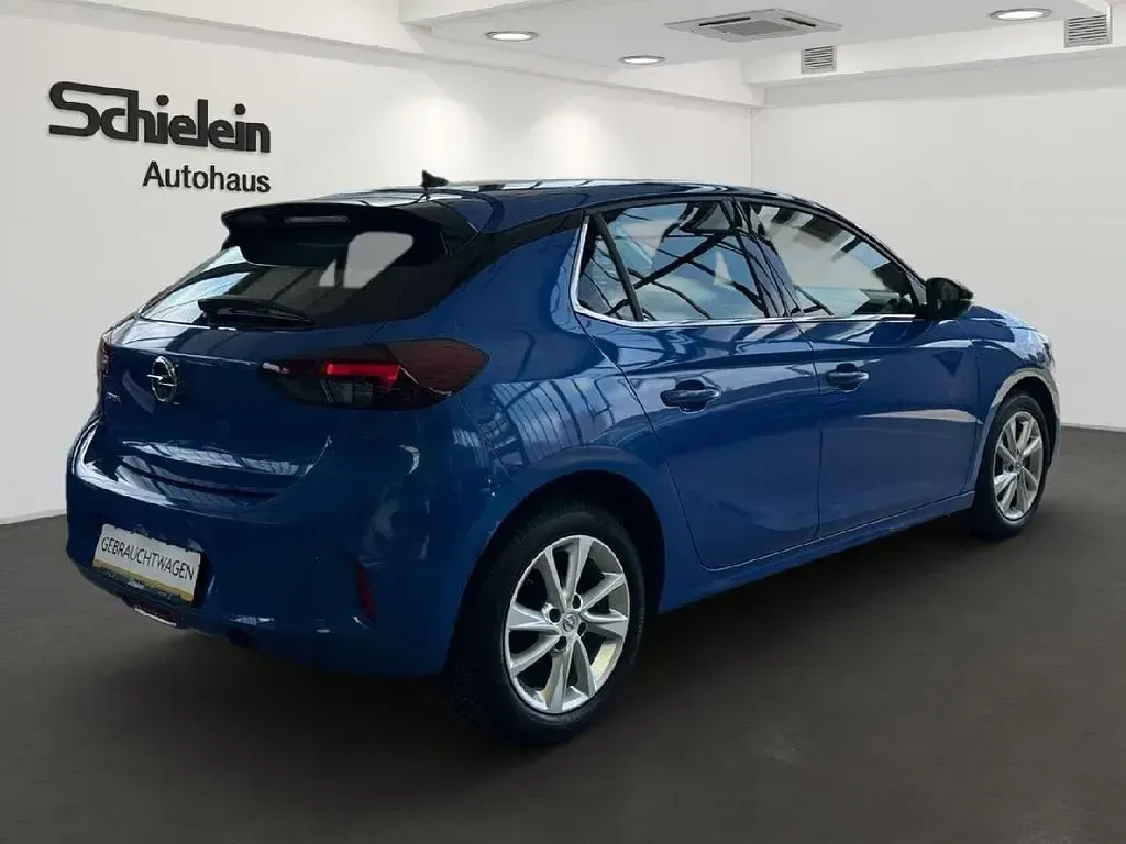 Gebraucht Opel Corsa Elegance 101 PS (74 kW) 2023 Perl blau/voltaik blau Kleinwagen