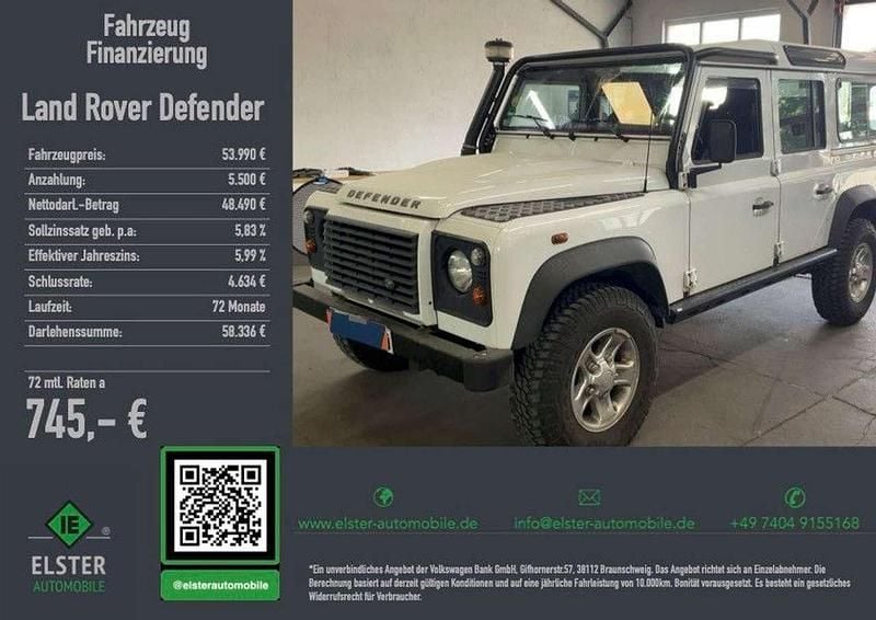 Weiß Gebraucht 2015 Land Rover Defender SUV | 53.990 € (Superpreis) - Bild 1/4