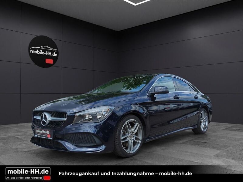 Cavansitblau lack Gebraucht 2017 Mercedes CLA220 AMG line Limousine | 24.990 € (Fairer Preis) - Bild 1/4