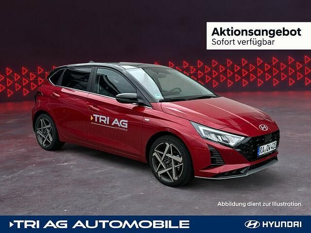 Dragon red/ phantom black / mic Gebraucht 2024 Hyundai i20 Prime Limousine | 21.995 € (Etwas zu teuer) - Bild 1/2