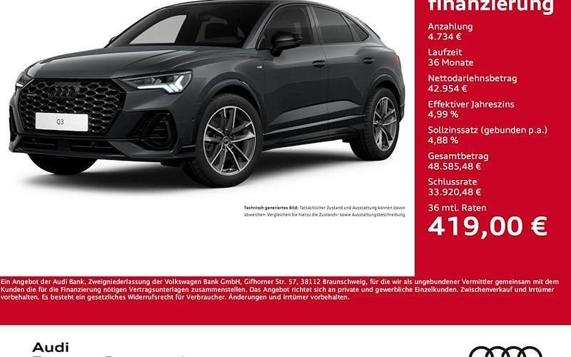 Gebraucht Audi Q3 Sportback S-Line 193 PS (141 kW) 2025 Grau SUV