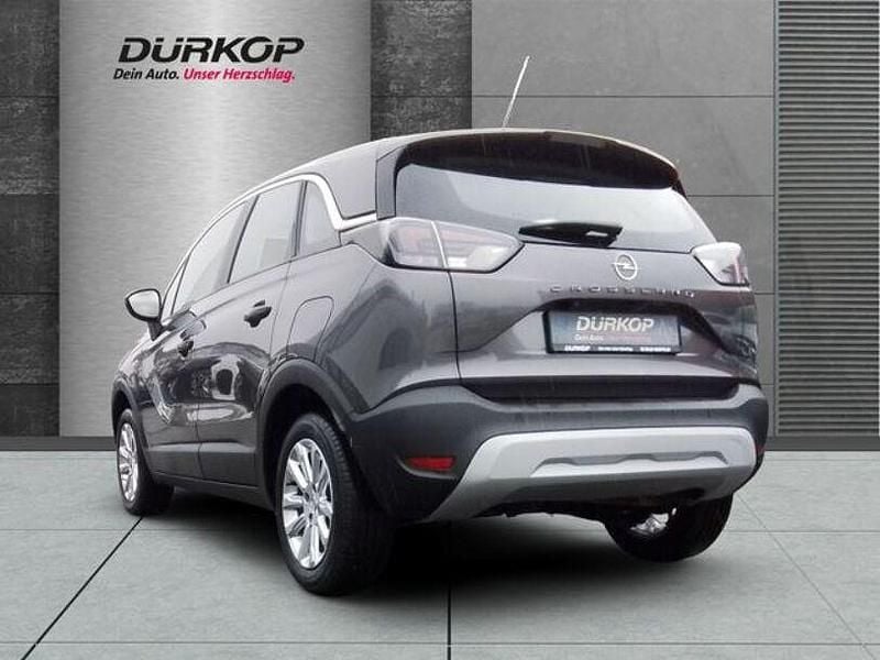 Gebraucht Opel Crossland X Elegance 110 PS (80 kW) 2022 Mondstein grau/e:vulkan grau (metallic) SUV