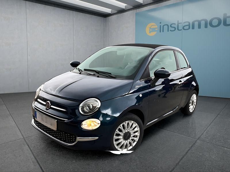 Blau Gebraucht 2021 Fiat 500C Cabrio | 13.399 € (Fairer Preis) - Bild 1/4