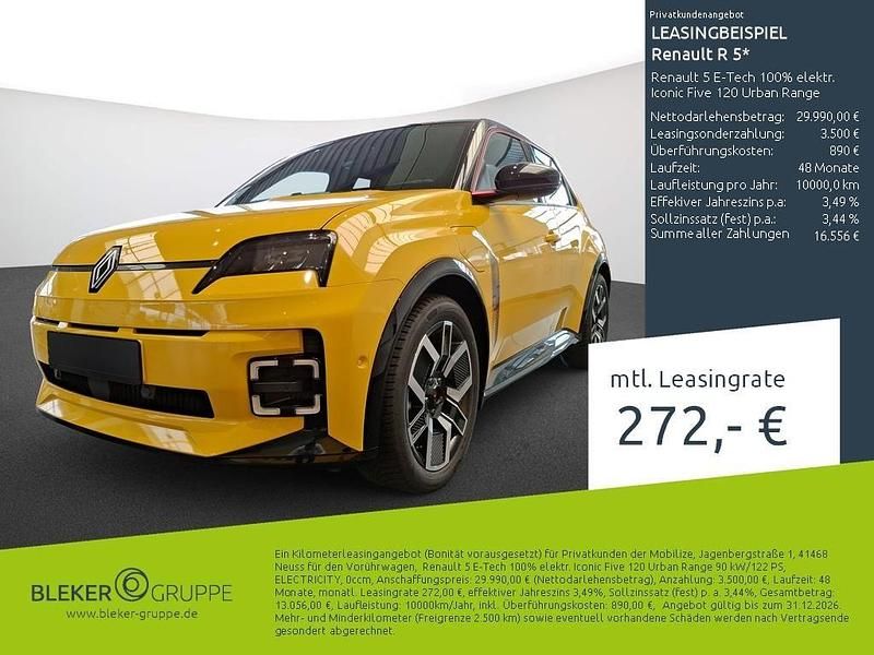 Gelb Gebraucht 2025 Renault 5 E-Tech Iconic Limousine | 29.740 € - Bild 1/3