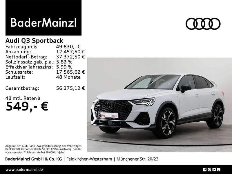 Gletscherweiß metallic Gebraucht 2024 Audi Q3 S-Line SUV | 49.830 € (Teuer) - Bild 1/3