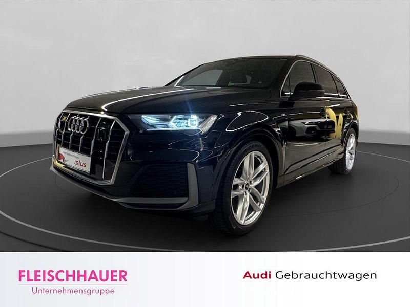 Schwarz Gebraucht 2022 Audi Q7 S-Line SUV | 63.990 € (Guter Preis) - Bild 1/4