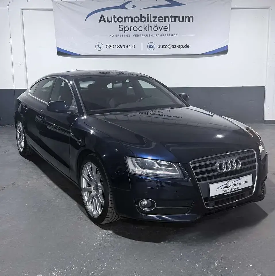 Gebraucht Audi A5 Sportback S-line plus 170 PS (125 kW) 2009 Tiefseeblau perleffekt Kleinwagen