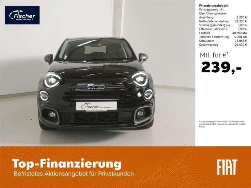 Cinema schwarz Gebraucht 2023 Fiat 500X Sport SUV | 22.480 € (Fairer Preis) - Bild 1/4