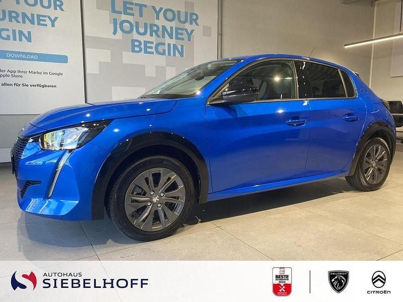 Vertigo blau Gebraucht 2023 Peugeot e-208 Allure Kleinwagen | 19.990 € (Fairer Preis) - Bild 1/4