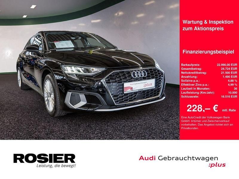Usata Audi A3 Advanced Plus 110 CV (80 kW) 2024 Nero Berlina
