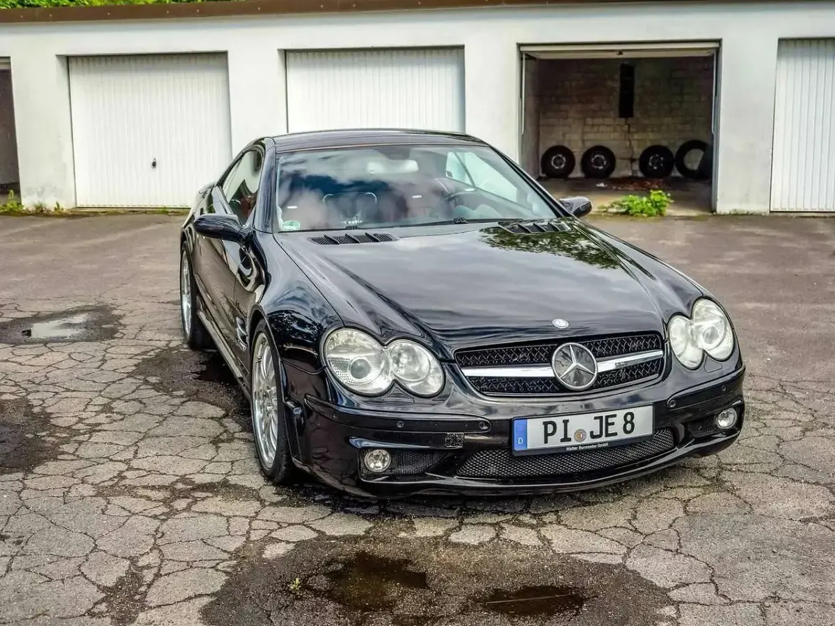 Gebraucht Mercedes SL55 AMG AMG 500 PS (367 kW) 2004 Schwarz Cabrio