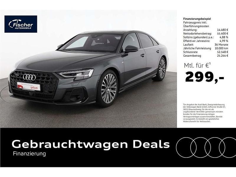 Grau Gebraucht 2024 Audi A8 S-Line Limousine | 69.880 € (Superpreis) - Bild 1/4