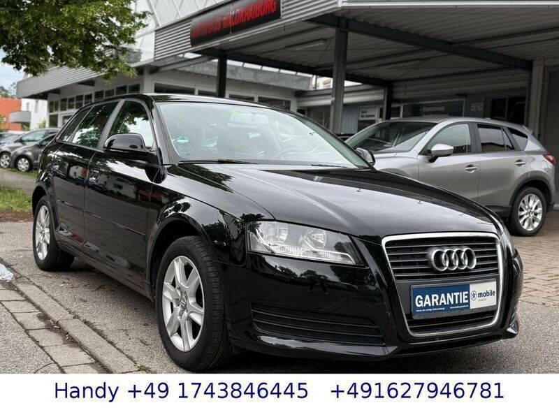 Brillantschwarz Gebraucht 2010 Audi A3 Sportback Attraction Limousine | 6.290 € (Fairer Preis) - Bild 1/4