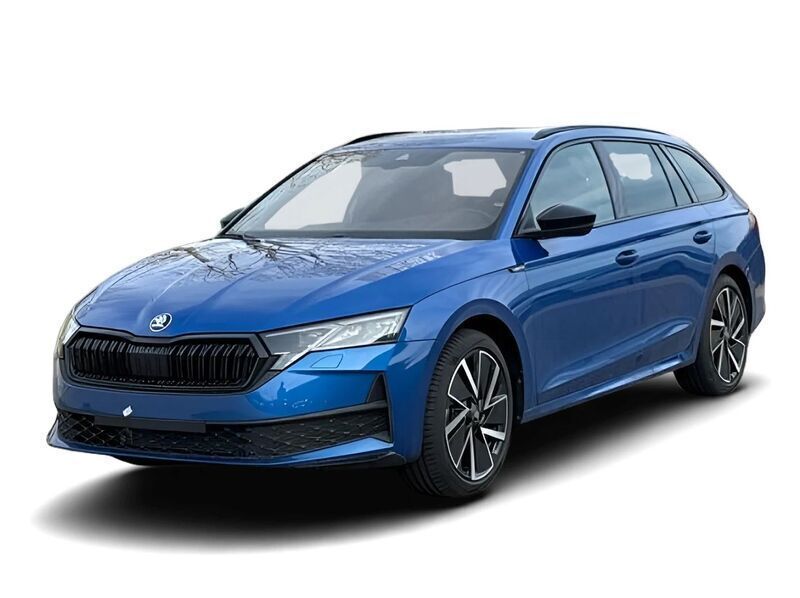 Blau Neu 2025 Skoda Octavia SportLine Kombi | 38.049 € (Teuer) - Bild 1/4