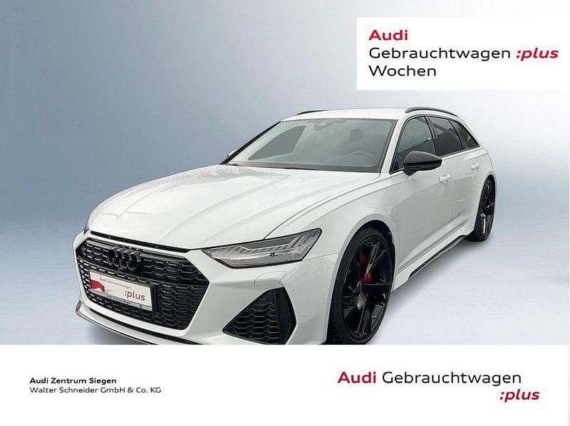 Gletscherweiß metallic Gebraucht 2022 Audi RS6 Performance Kombi | 82.810 € (Superpreis) - Bild 1/4