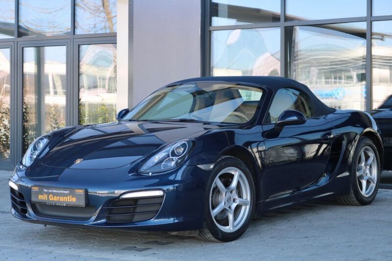 Dunkelblaumetallic Gebraucht 2012 Porsche Boxster Basis Cabrio | 39.949 € (Teuer) - Bild 1/4