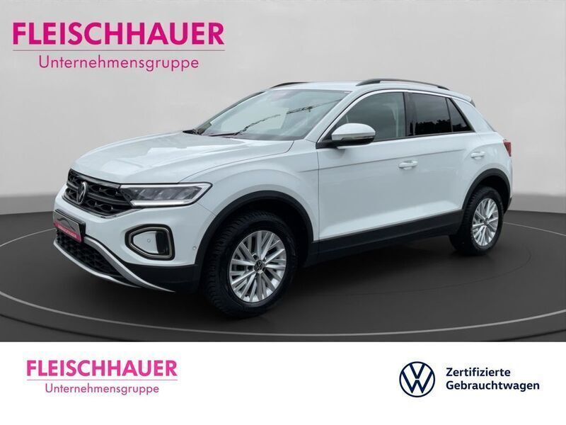 Weiss Gebraucht 2024 VW T-Roc Life SUV | 22.980 € (Guter Preis) - Bild 1/4
