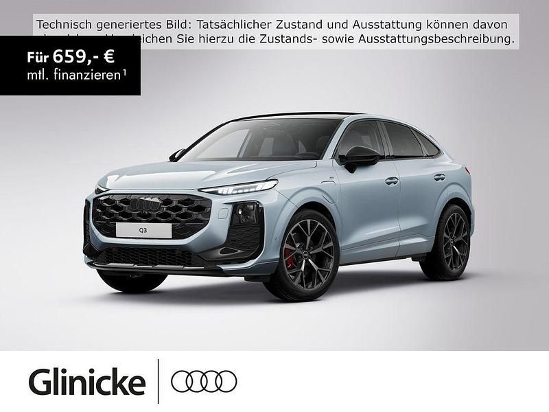 Schwarz Neu 2025 Audi Q3 Sportback Sport SUV | 66.890 € (Teuer) - Bild 1/3