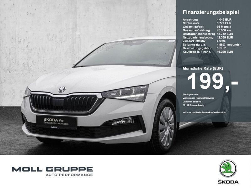 Candyweiß Gebraucht 2022 Skoda Scala Cool Plus Kleinwagen | 16.380 € (Superpreis) - Bild 1/4