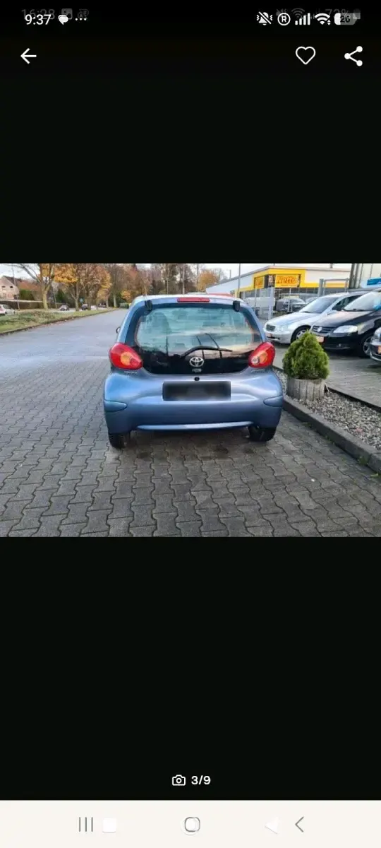 Gebraucht Toyota Aygo 69 PS (50 kW) 2008 Blau Kleinwagen