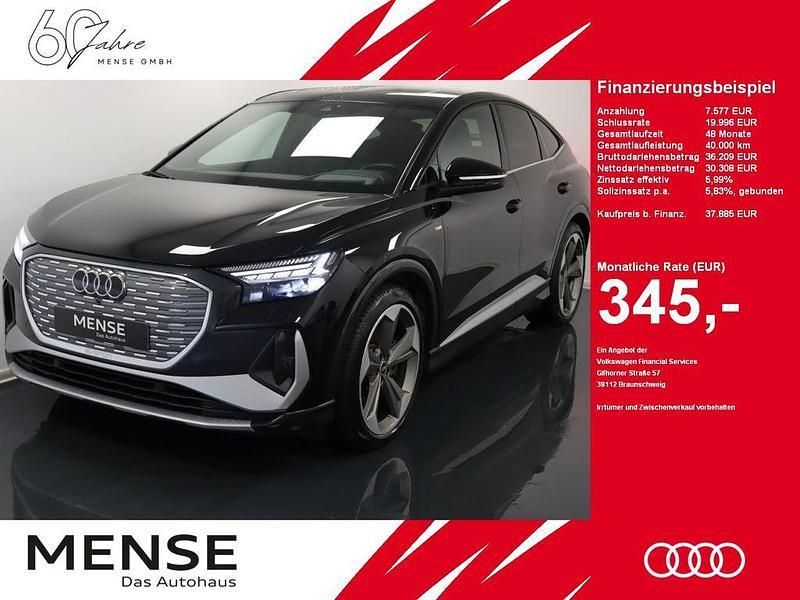 Mythosschwarz Gebraucht 2021 Audi Q4 Sportback e-tron S-Line SUV | 37.885 € (Etwas zu teuer) - Bild 1/4