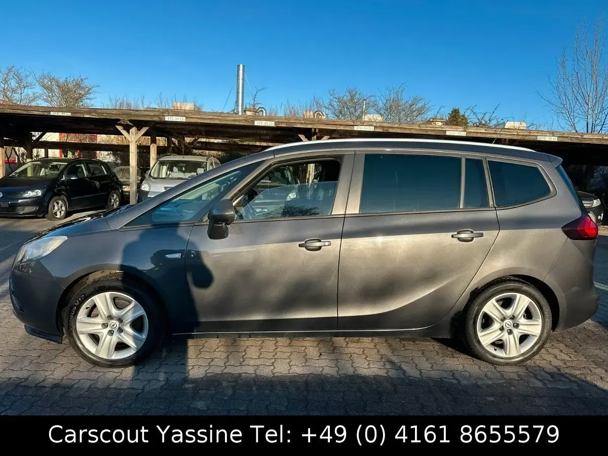 Gebraucht Opel Zafira Tourer Edition 140 PS (102 kW) 2012 Grau Van / Kleinbus