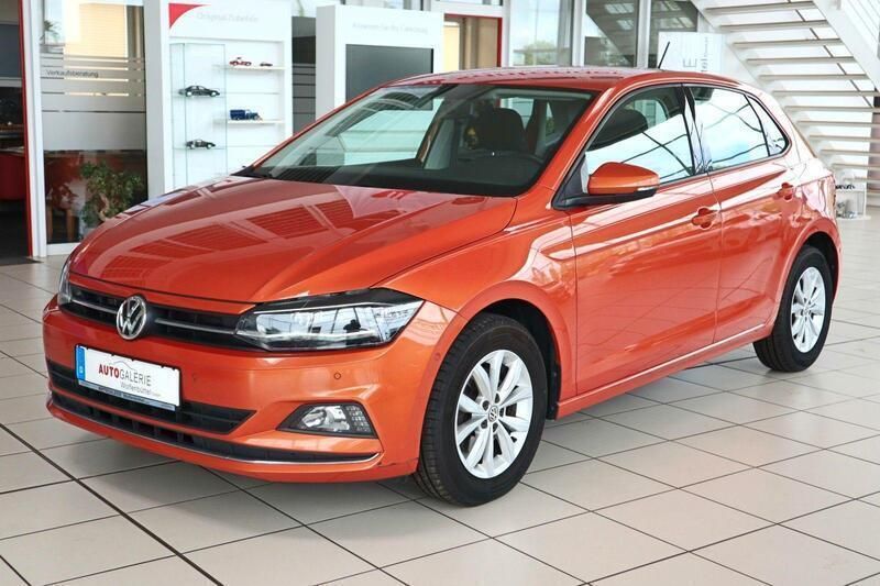 Energetic orange metallic Gebraucht 2018 VW Polo Highline Kleinwagen | 13.999 € (Fairer Preis) - Bild 1/4