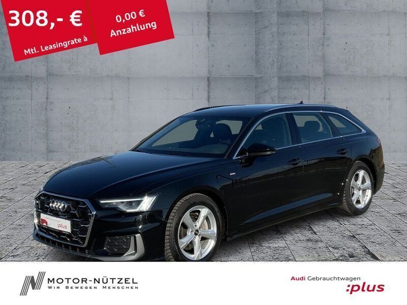 Mythosschwarz metallic Gebraucht 2024 Audi A6 S-Line Kombi | 49.570 € (Fairer Preis) - Bild 1/4