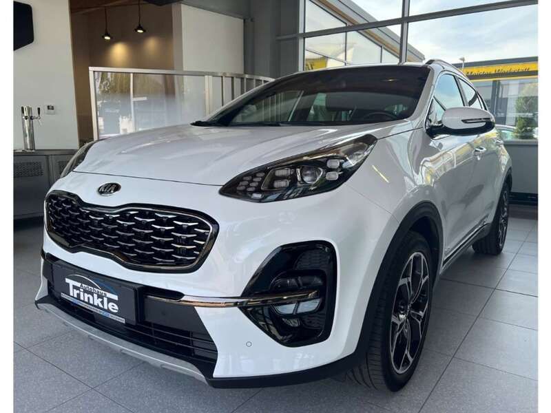 (hw2) deluxeweiss met. Gebraucht 2021 Kia Sportage GT-Line SUV | 24.990 € (Fairer Preis) - Bild 1/4