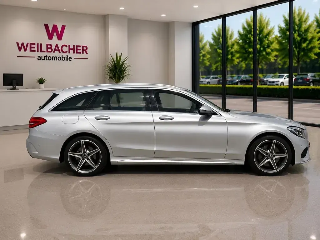 Gebraucht Mercedes C250 AMG line 204 PS (150 kW) 2018 Silber Limousine