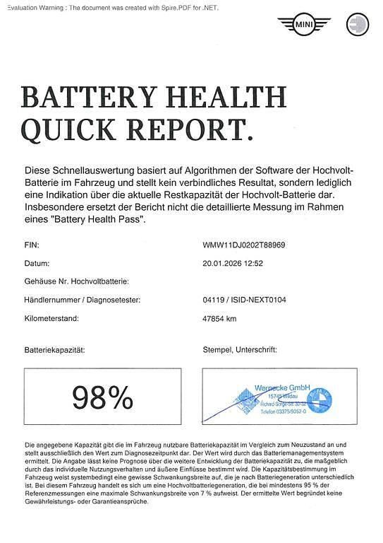 Gebraucht Mini Cooper SE Hatch 135 kW (184 PS) 2022 British racing green Kleinwagen