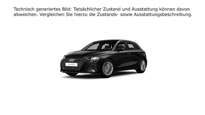 Mythosschwarz metallic (metallic) Gebraucht 2022 Audi A3 Sportback e-tron Advanced Plus Limousine | 22.980 € (Guter Preis) - Bild 1/4