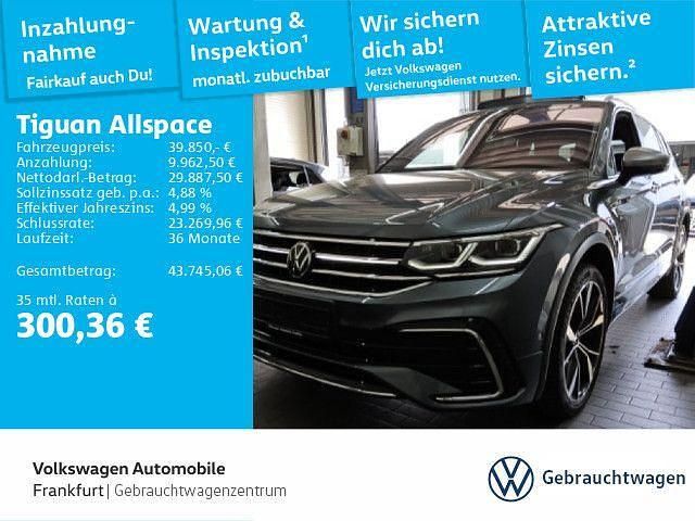 Platinum grey metallic Gebraucht 2022 VW Tiguan Allspace R-line SUV | 39.850 € (Etwas zu teuer) - Bild 1/1