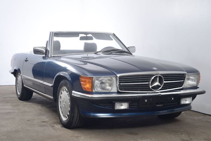 Blau Gebraucht 1987 Mercedes SL300 Cabrio | 59.900 € - Bild 1/4