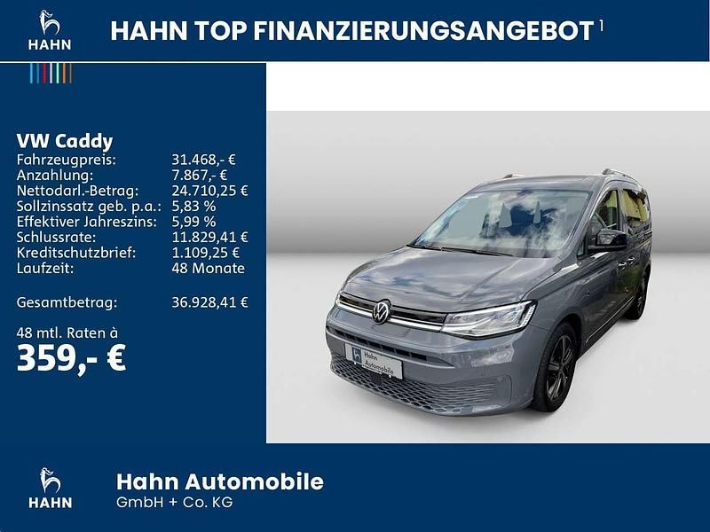 Gebraucht VW Caddy Style 122 PS (89 kW) 2024 Grau Van / Kleinbus