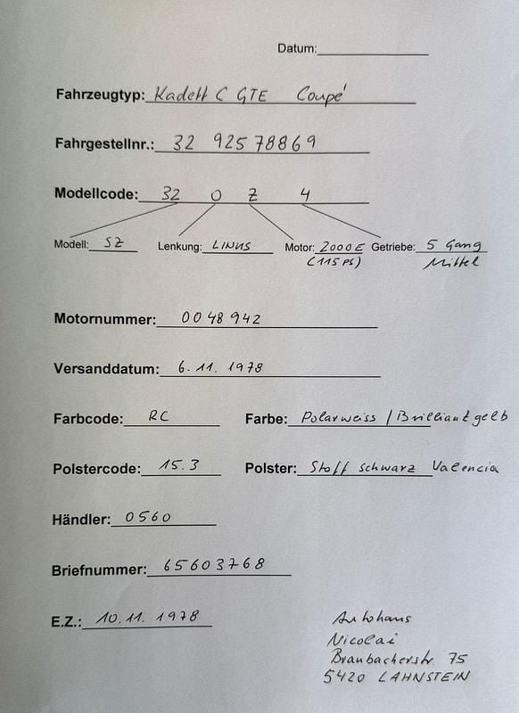 Gebraucht Opel Kadett 160 PS (117 kW) 1978 Coupé