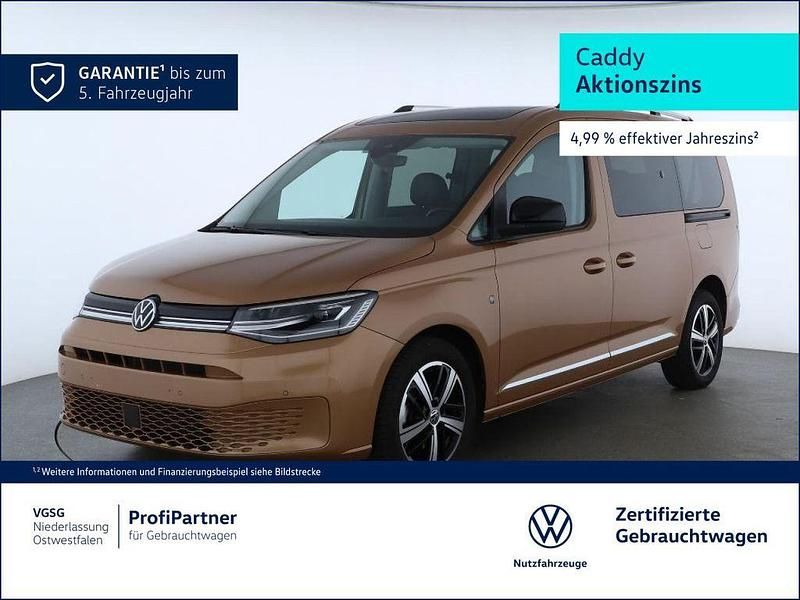 Gebraucht VW Caddy Maxi Style 122 PS (89 kW) 2024 Gold (copper bronze (gold)) Van / Kleinbus