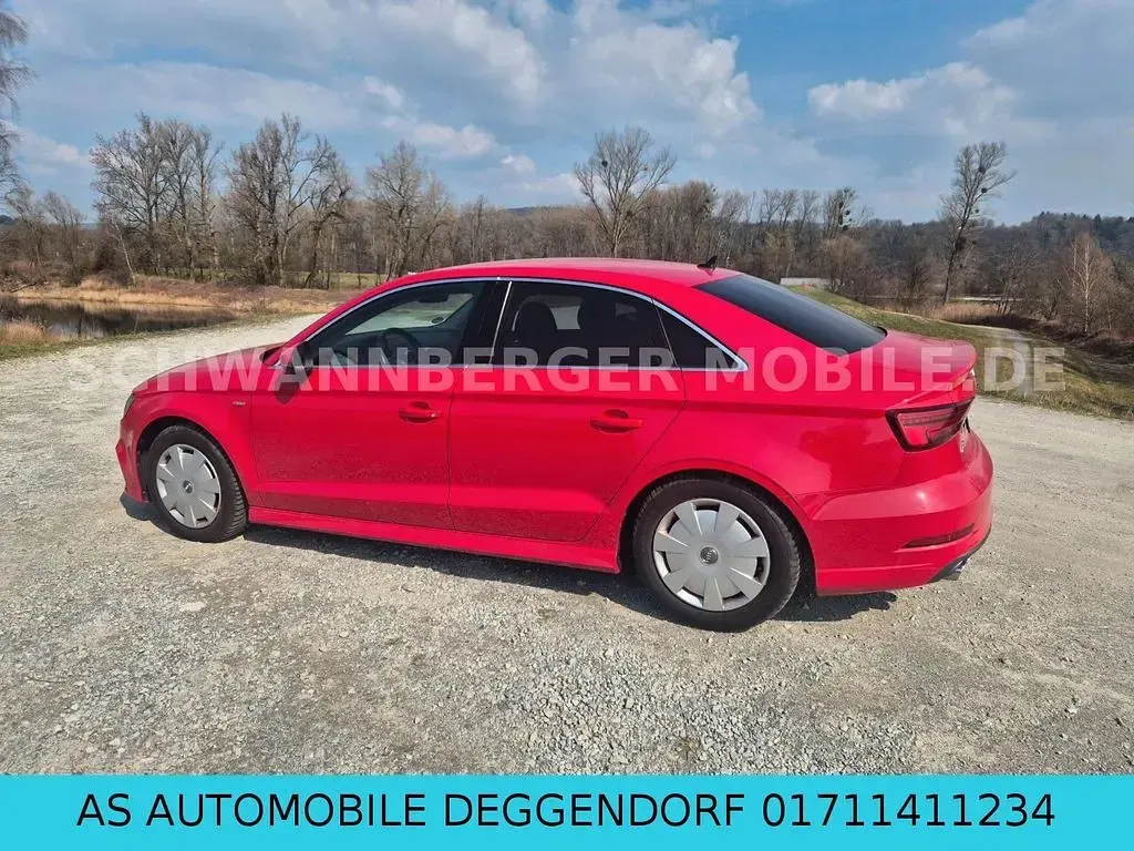 Używany Audi A3 S-Line 150 KM (110 kW) 2019 Czerwony Sedan/Limuzyna