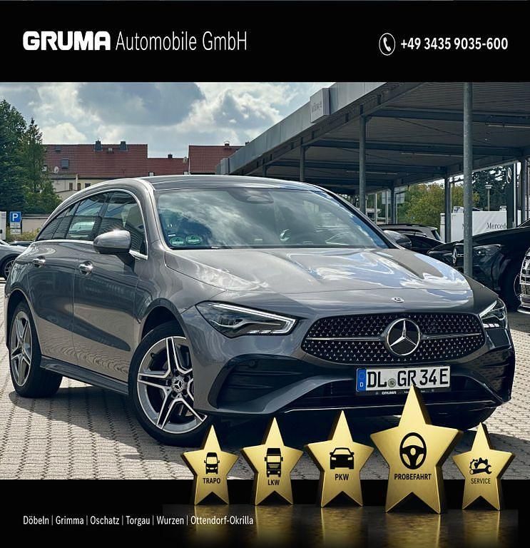 Lack mountaingrau Gebraucht 2024 Mercedes CLA250e Shooting Brake AMG Premium Kombi | 39.490 € (Teuer) - Bild 1/4
