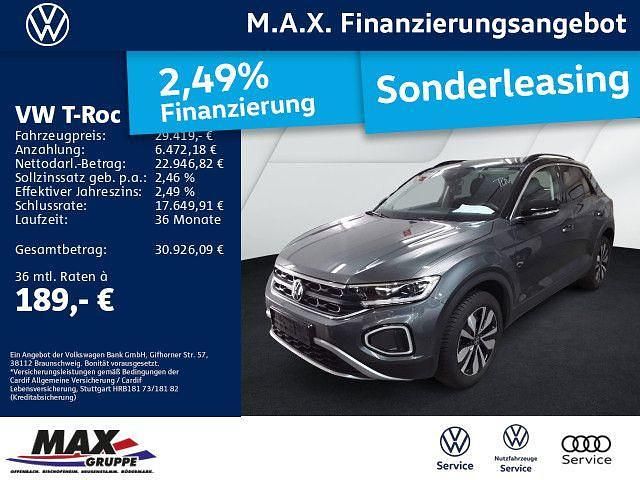 Indiumgrau metallic Gebraucht 2025 VW T-Roc Goal SUV | 29.419 € (Guter Preis) - Bild 1/3