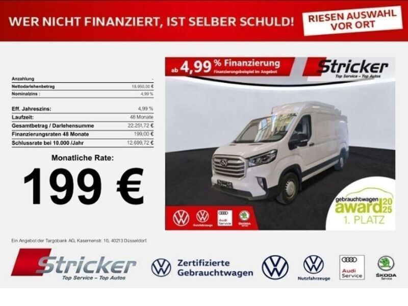 Weiß Gebraucht 2024 Maxus V90 Van | 17.949 € (Fairer Preis) - Bild 1/3