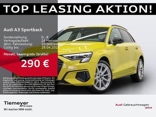 Gelb Gebraucht 2024 Audi A3 Sportback e-tron S-Line Limousine | 37.440 € (Teuer) - Bild 1/1
