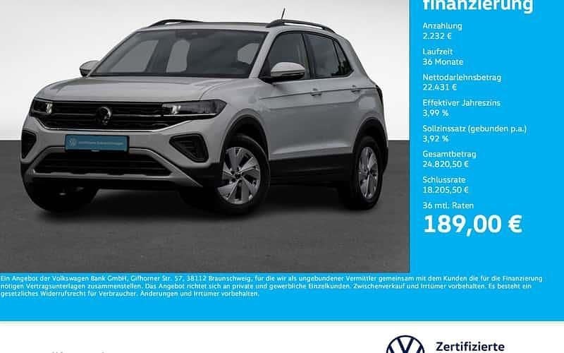 Pure white Gebraucht 2024 VW T-Cross Life SUV | 24.663 € (Guter Preis) - Bild 1/4