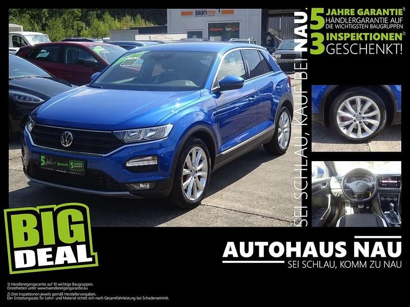Ravennablau metallic Gebraucht 2018 VW T-Roc Sport SUV | 17.490 € (Guter Preis) - Bild 1/4
