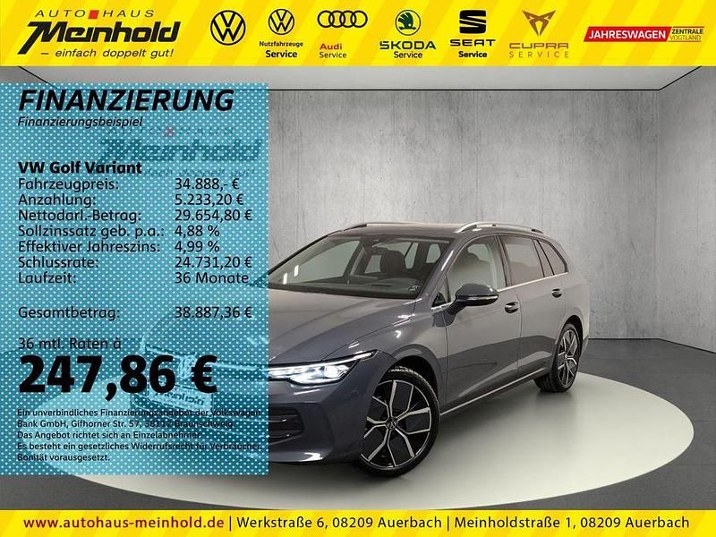 Delfingrau metallic Gebraucht 2024 VW Golf VIII Style Kombi | 34.888 € (Teuer) - Bild 1/4