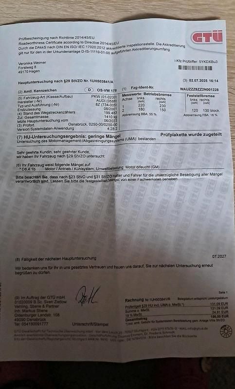 Gebraucht Audi A2 75 PS (55 kW) 2001 Andere farben Kleinwagen