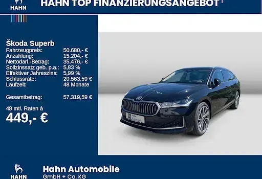 Neu Skoda Superb LAURIN & KLEMENT 193 PS (141 kW) 2026 Schwarz Kombi
