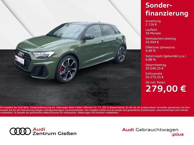 Distriktgrün metallic Gebraucht 2024 Audi A1 Sportback S-Line Kleinwagen | 28.730 € (Etwas zu teuer) - Bild 1/4